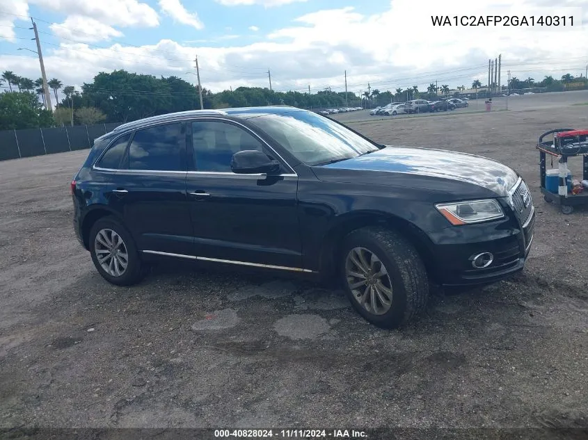 2016 Audi Q5 2.0T Premium VIN: WA1C2AFP2GA140311 Lot: 40828024