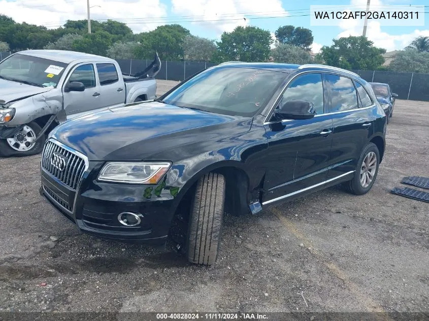 2016 Audi Q5 2.0T Premium VIN: WA1C2AFP2GA140311 Lot: 40828024