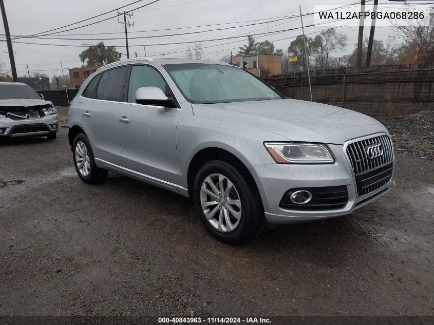 2016 Audi Q5 2.0T Premium VIN: WA1L2AFP8GA068286 Lot: 40843963