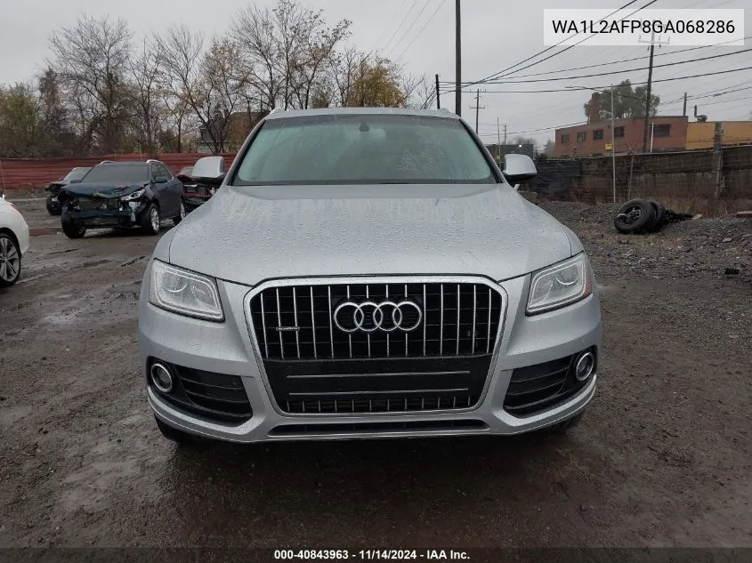 2016 Audi Q5 2.0T Premium VIN: WA1L2AFP8GA068286 Lot: 40843963