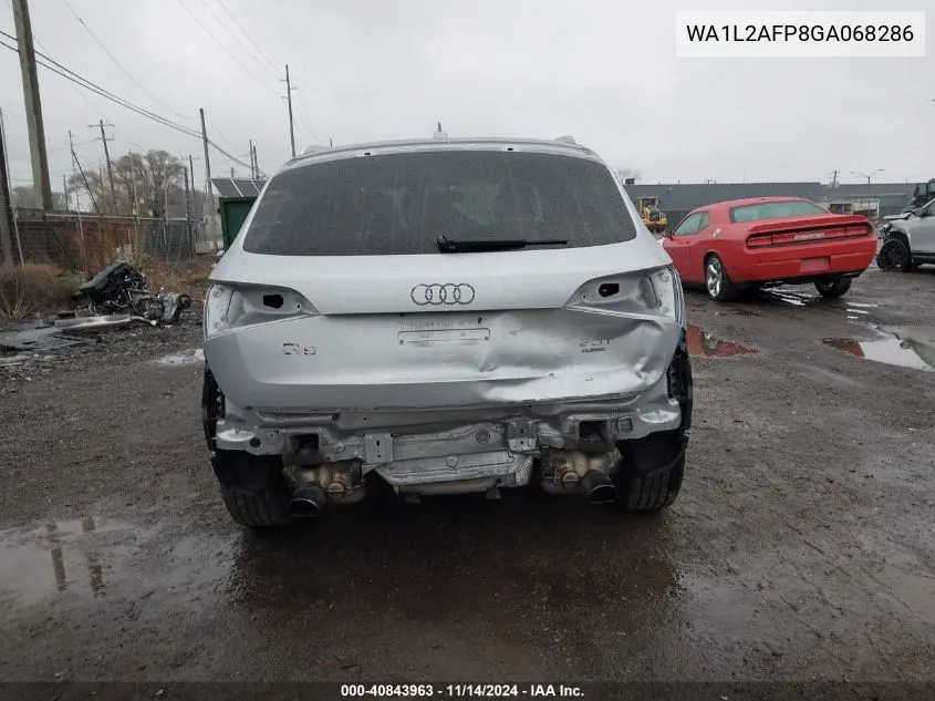 2016 Audi Q5 2.0T Premium VIN: WA1L2AFP8GA068286 Lot: 40843963