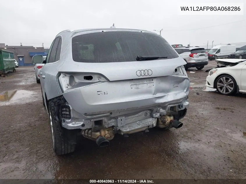 2016 Audi Q5 2.0T Premium VIN: WA1L2AFP8GA068286 Lot: 40843963