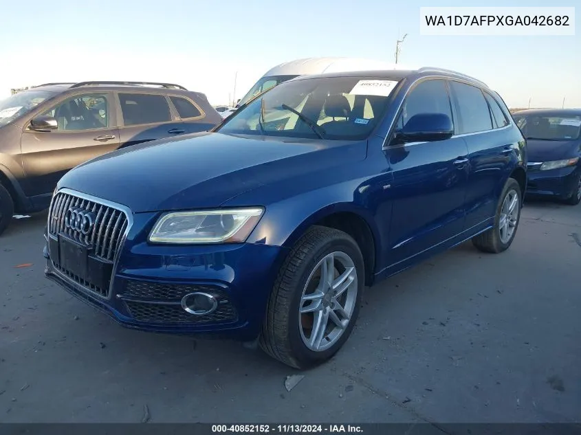 2016 Audi Q5 3.0T Premium Plus VIN: WA1D7AFPXGA042682 Lot: 40852152