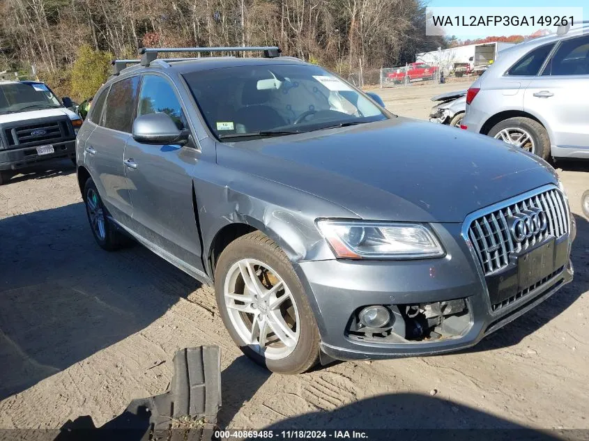 2016 Audi Q5 2.0T Premium VIN: WA1L2AFP3GA149261 Lot: 40869485