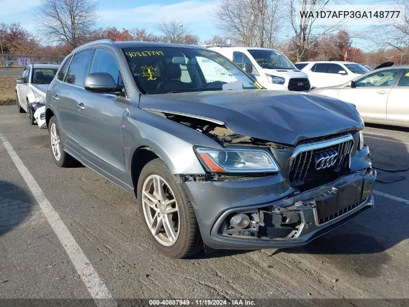 2016 Audi Q5 3.0T Premium Plus VIN: WA1D7AFP3GA148777 Lot: 40887949