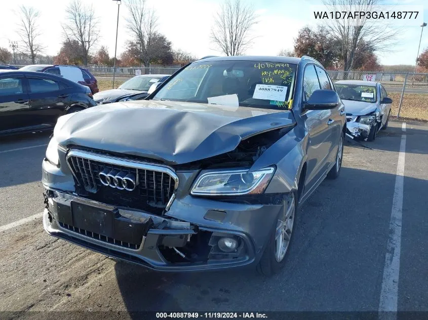 2016 Audi Q5 3.0T Premium Plus VIN: WA1D7AFP3GA148777 Lot: 40887949