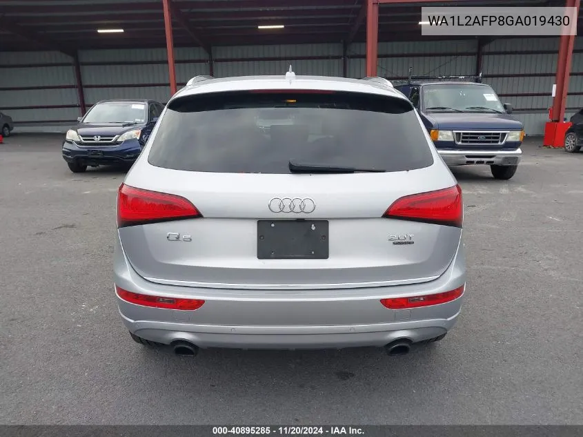 2016 Audi Q5 2.0T Premium VIN: WA1L2AFP8GA019430 Lot: 40895285