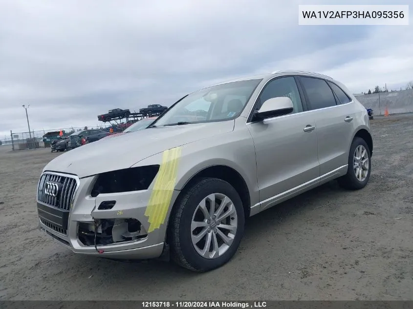 2017 Audi Q5 VIN: WA1V2AFP3HA095356 Lot: 12153718