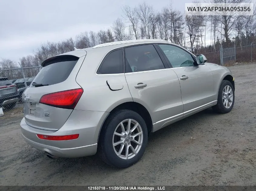 2017 Audi Q5 VIN: WA1V2AFP3HA095356 Lot: 12153718