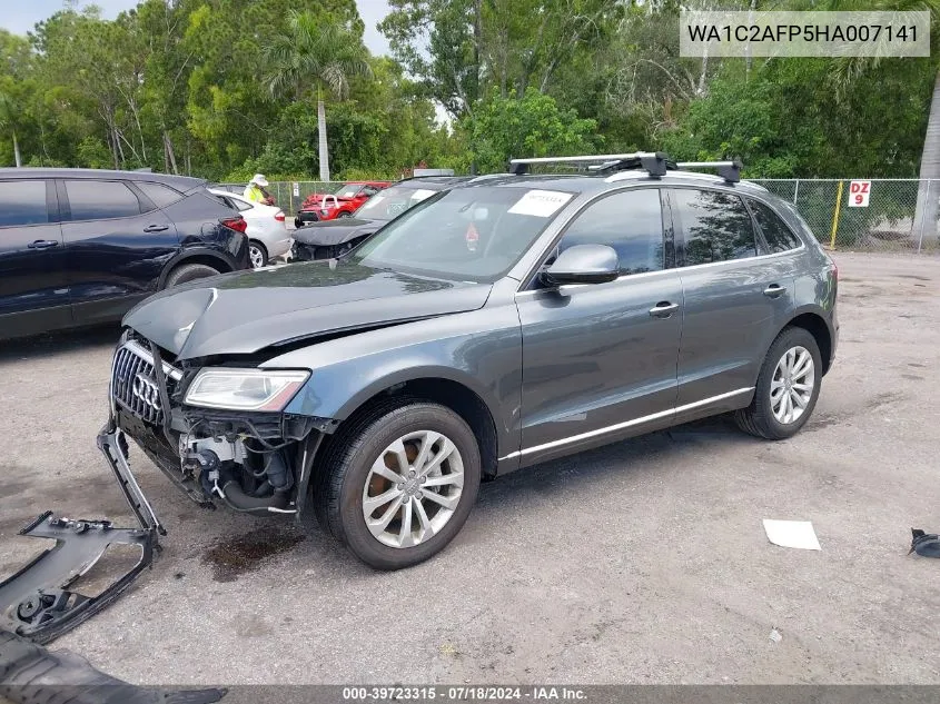 2017 Audi Q5 2.0T Premium VIN: WA1C2AFP5HA007141 Lot: 39723315