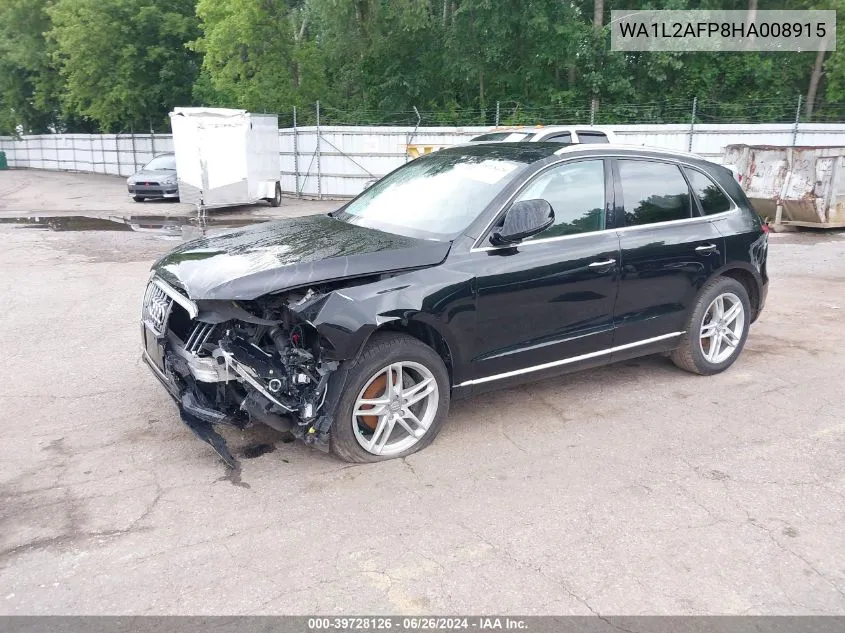 2017 Audi Q5 2.0T Premium VIN: WA1L2AFP8HA008915 Lot: 39728126