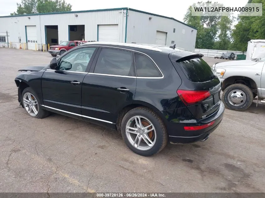 2017 Audi Q5 2.0T Premium VIN: WA1L2AFP8HA008915 Lot: 39728126