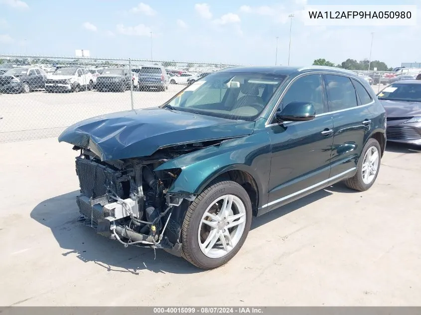 2017 Audi Q5 2.0T Premium VIN: WA1L2AFP9HA050980 Lot: 40015099