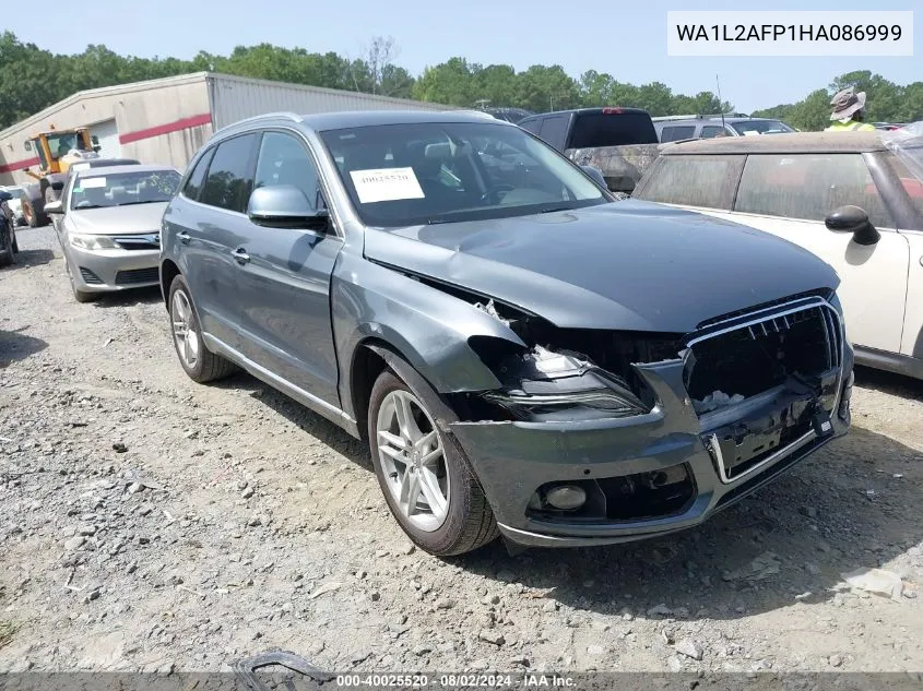 2017 Audi Q5 2.0T Premium VIN: WA1L2AFP1HA086999 Lot: 40025520