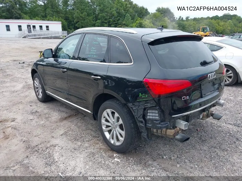 2017 Audi Q5 2.0T Premium VIN: WA1C2AFP6HA004524 Lot: 40032380