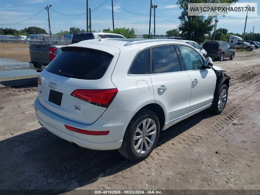 2017 Audi Q5 2.0T Premium VIN: WA1C2AFPXHA051748 Lot: 40182585