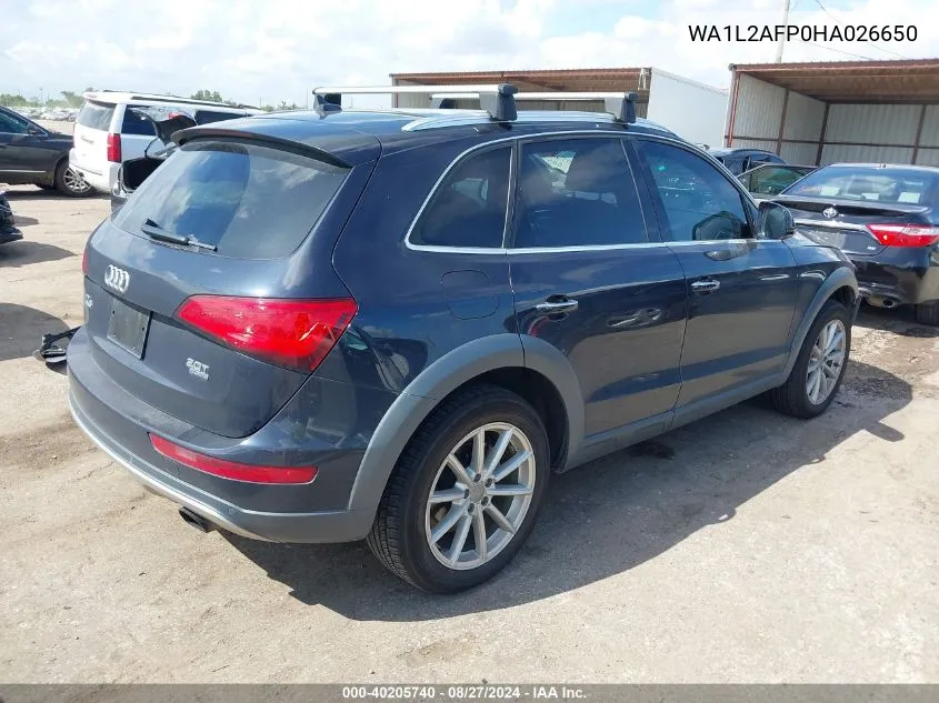 WA1L2AFP0HA026650 2017 Audi Q5 2.0T Premium