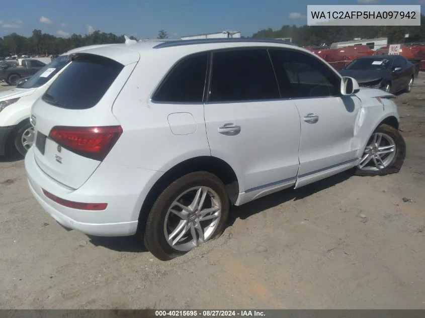 2017 Audi Q5 2.0T Premium VIN: WA1C2AFP5HA097942 Lot: 40215695