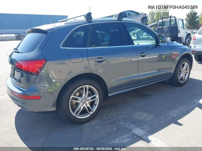 2017 Audi Q5 3.0T Premium Plus VIN: WA1D7AFP0HA045589 Lot: 40235762