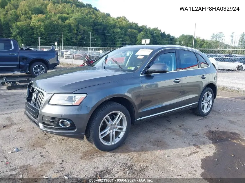 2017 Audi Q5 2.0T Premium VIN: WA1L2AFP8HA032924 Lot: 40239081