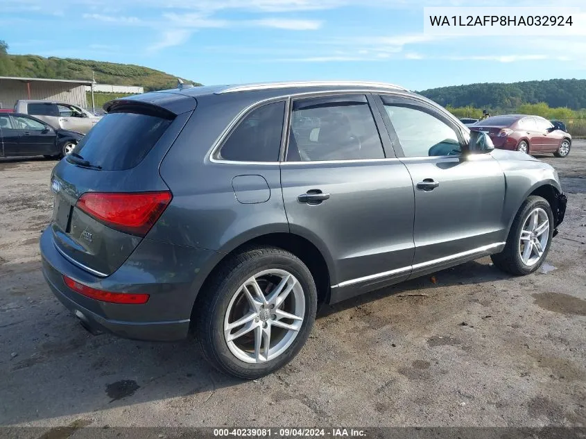 2017 Audi Q5 2.0T Premium VIN: WA1L2AFP8HA032924 Lot: 40239081