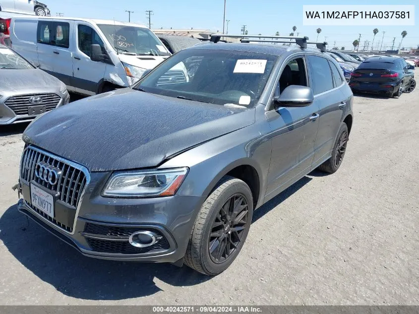 2017 Audi Q5 Premium Plus VIN: WA1M2AFP1HA037581 Lot: 40242571