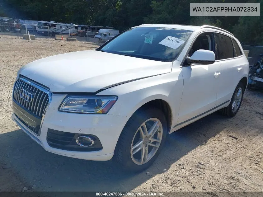 2017 Audi Q5 2.0T Premium VIN: WA1C2AFP9HA072834 Lot: 40247586