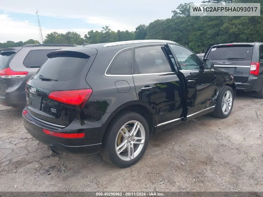 2017 Audi Q5 2.0T Premium VIN: WA1C2AFP5HA093017 Lot: 40296962