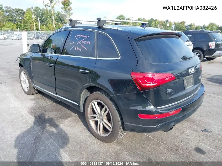 2017 Audi Q5 Premium Plus VIN: WA1L2AFP0HA082426 Lot: 40313137