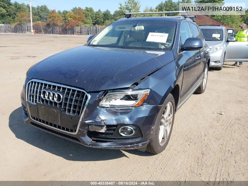 2017 Audi Q5 2.0T Premium VIN: WA1L2AFP9HA009152 Lot: 40335487