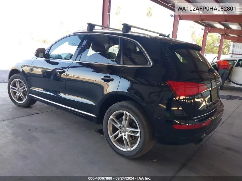 2017 Audi Q5 2.0T Premium VIN: WA1L2AFP0HA082801 Lot: 40367888