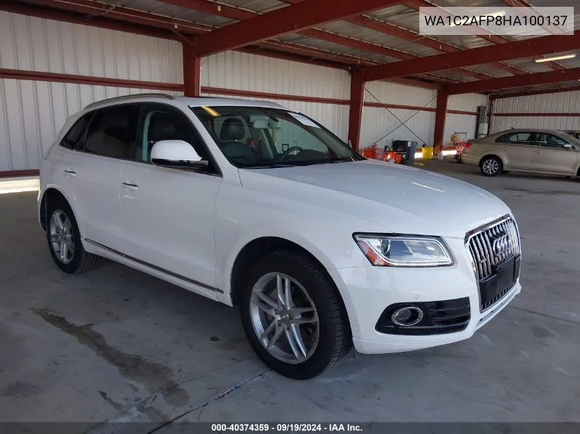 2017 Audi Q5 2.0T Premium VIN: WA1C2AFP8HA100137 Lot: 40374359