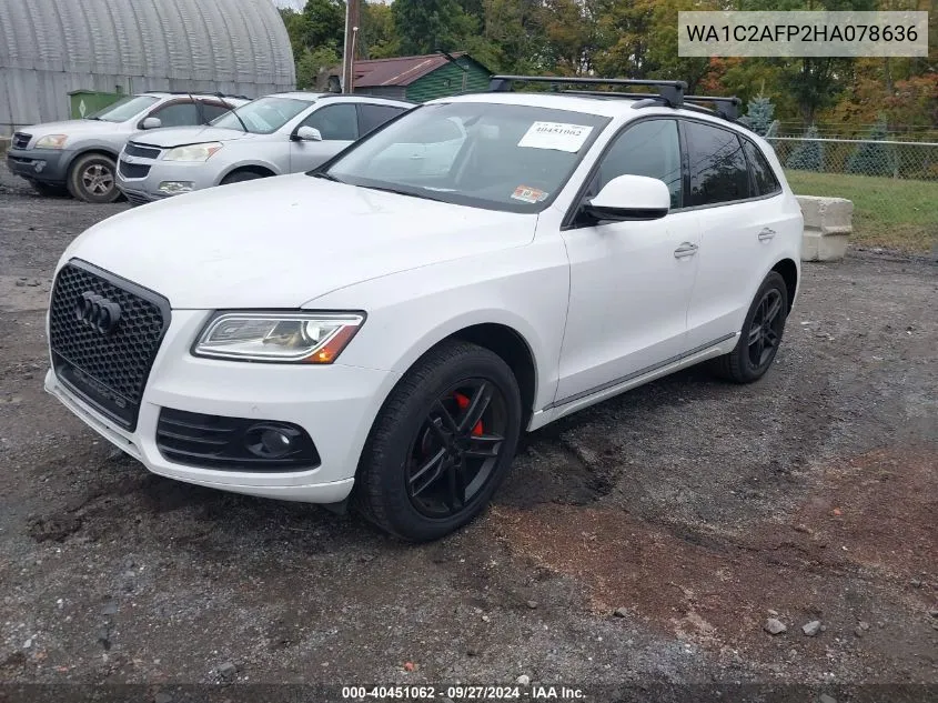 2017 Audi Q5 2.0T Premium VIN: WA1C2AFP2HA078636 Lot: 40451062