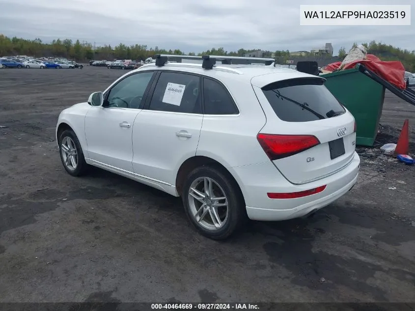 2017 Audi Q5 2.0T Premium VIN: WA1L2AFP9HA023519 Lot: 40464669