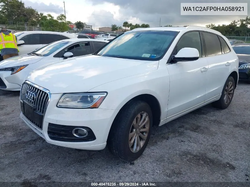 WA1C2AFP0HA058921 2017 Audi Q5 Premium