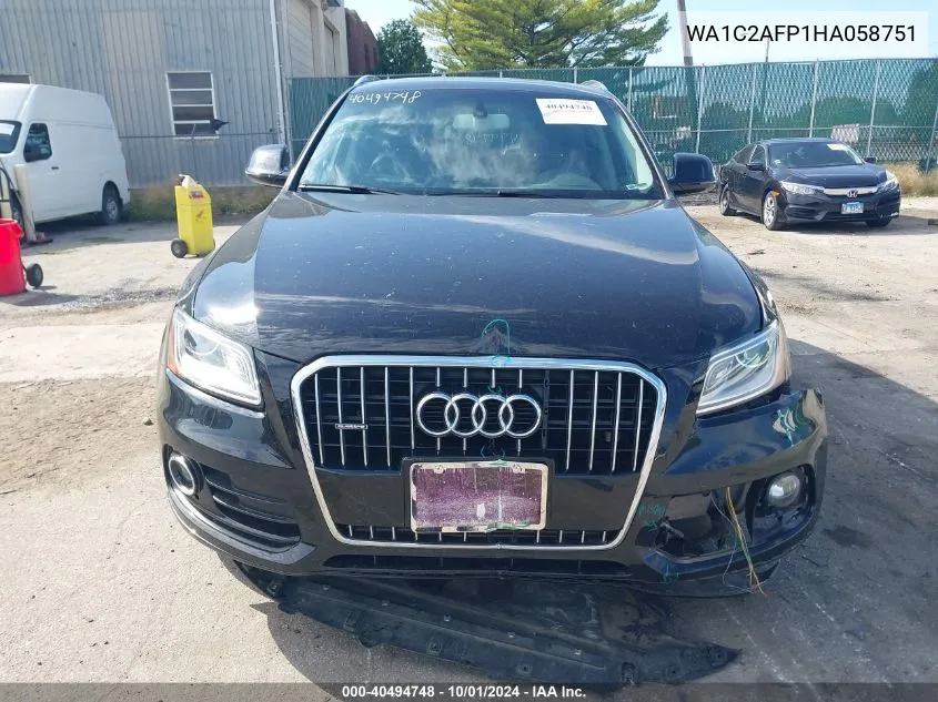 WA1C2AFP1HA058751 2017 Audi Q5 2.0T Premium