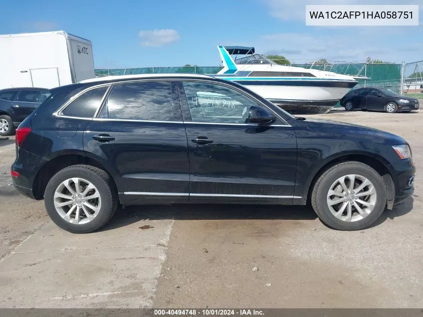 WA1C2AFP1HA058751 2017 Audi Q5 2.0T Premium