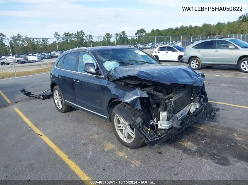 2017 Audi Q5 2.0T Premium VIN: WA1L2BFP5HA050822 Lot: 40575941