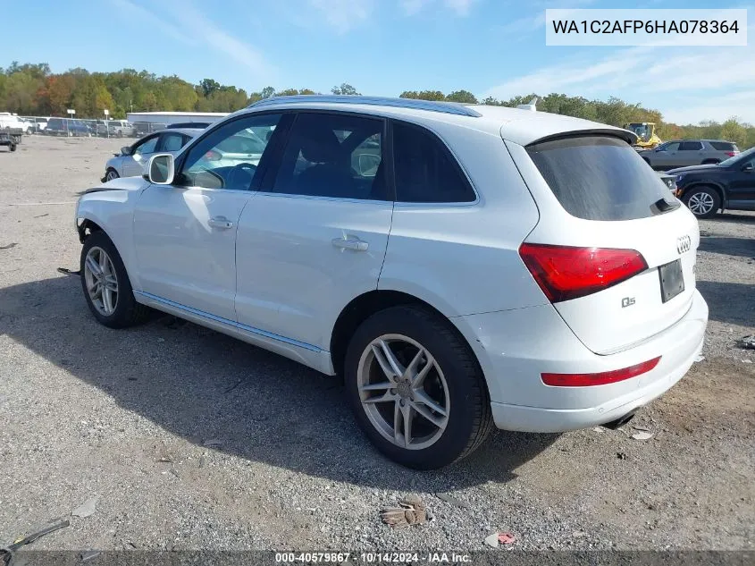 2017 Audi Q5 Premium VIN: WA1C2AFP6HA078364 Lot: 40579867