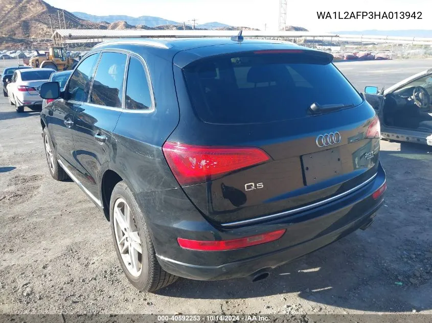 2017 Audi Q5 Premium Plus VIN: WA1L2AFP3HA013942 Lot: 40592253