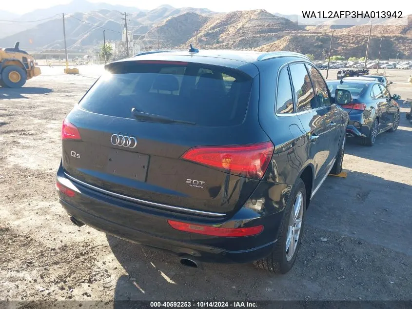 2017 Audi Q5 Premium Plus VIN: WA1L2AFP3HA013942 Lot: 40592253