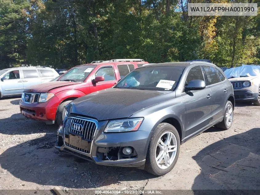 2017 Audi Q5 2.0T Premium VIN: WA1L2AFP9HA001990 Lot: 40643064