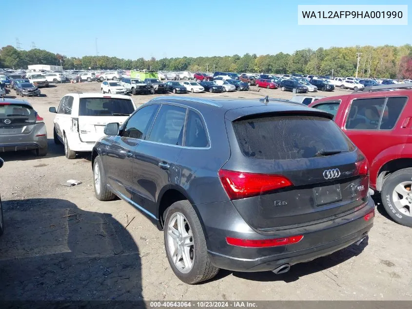 2017 Audi Q5 2.0T Premium VIN: WA1L2AFP9HA001990 Lot: 40643064