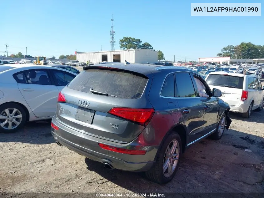 2017 Audi Q5 2.0T Premium VIN: WA1L2AFP9HA001990 Lot: 40643064