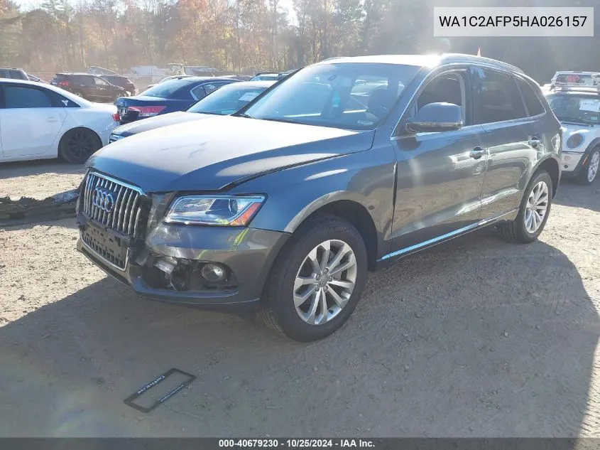 2017 Audi Q5 2.0T Premium VIN: WA1C2AFP5HA026157 Lot: 40679230