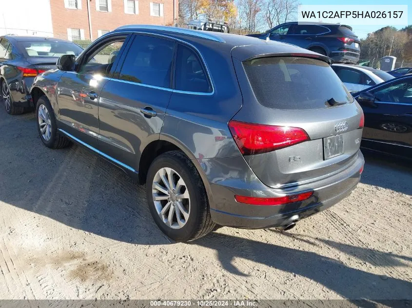 2017 Audi Q5 2.0T Premium VIN: WA1C2AFP5HA026157 Lot: 40679230