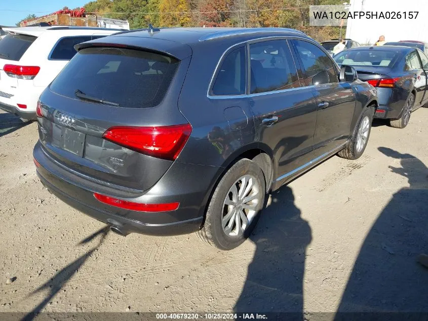 2017 Audi Q5 2.0T Premium VIN: WA1C2AFP5HA026157 Lot: 40679230