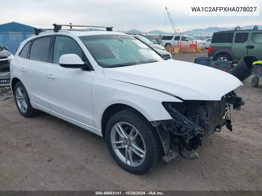 2017 Audi Q5 2.0T Premium VIN: WA1C2AFPXHA078027 Lot: 40683141