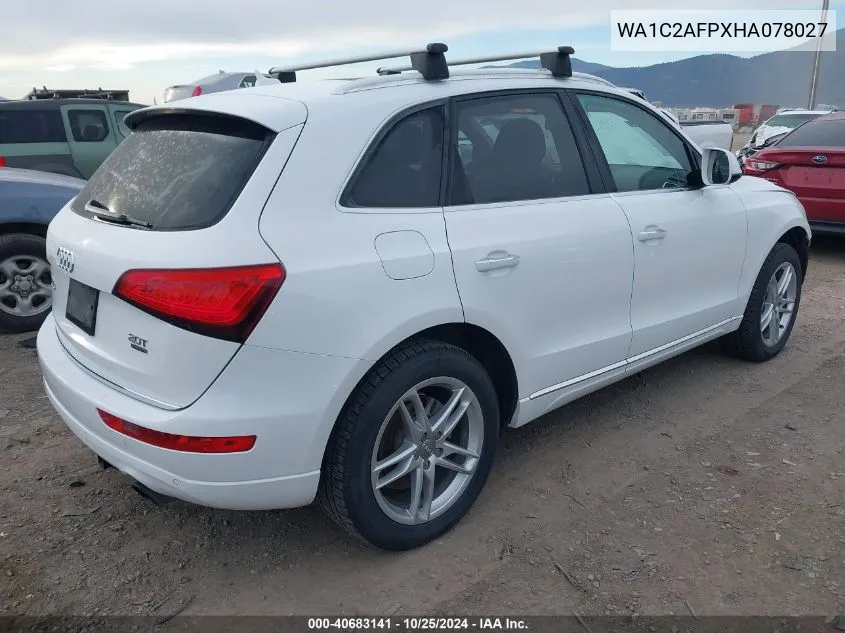 2017 Audi Q5 2.0T Premium VIN: WA1C2AFPXHA078027 Lot: 40683141