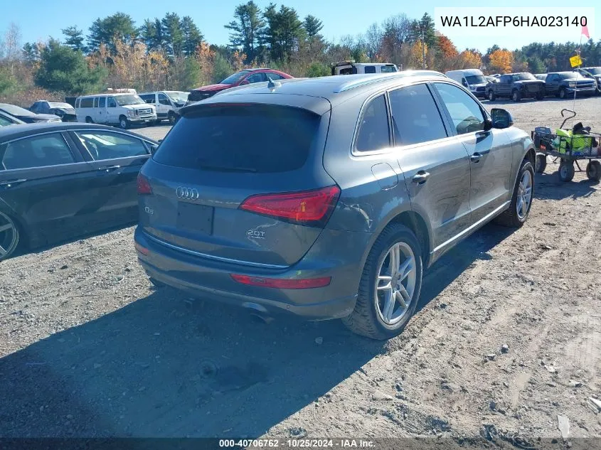 2017 Audi Q5 2.0T Premium VIN: WA1L2AFP6HA023140 Lot: 40706762